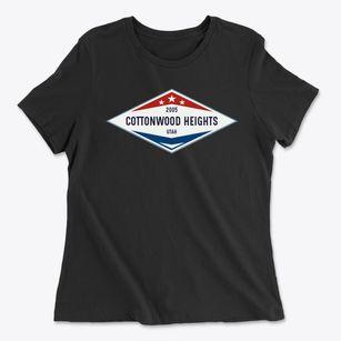 Cottonwood Heights Utah Diamond Star Women's Cotton T-Shirt