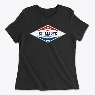 St. Marys West Virginia Diamond Star Women's Cotton T-Shirt