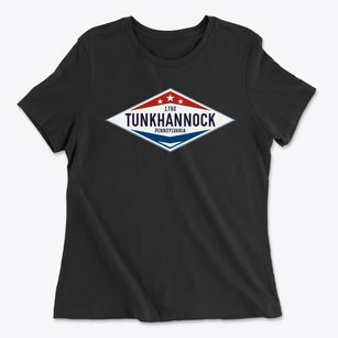 Tunkhannock Pennsylvania Diamond Star Women's Cotton T-Shirt