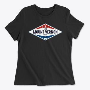 Mount Vernon Maine Diamond Star Women's Cotton T-Shirt