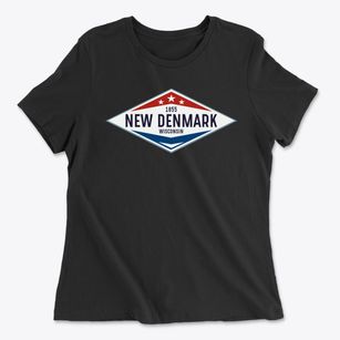 New Denmark Wisconsin Diamond Star Women's Cotton T-Shirt