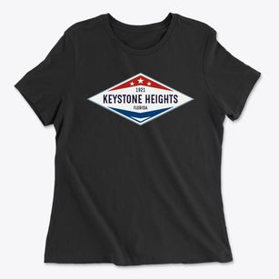 Keystone Heights Florida Diamond Star Women's Cotton T-Shirt