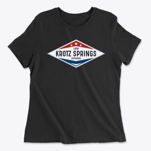 Krotz Springs Louisiana Diamond Star Women's Cotton T-Shirt
