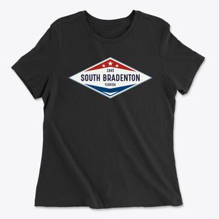 South Bradenton Florida Diamond Star Women's Cotton T-Shirt