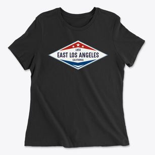 East Los Angeles California Diamond Star Women's Cotton T-Shirt