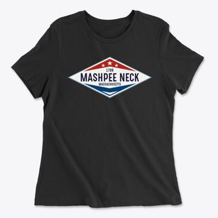 Mashpee Neck Massachusetts Diamond Star Women's Cotton T-Shirt