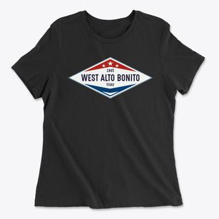 West Alto Bonito Texas Diamond Star Women's Cotton T-Shirt