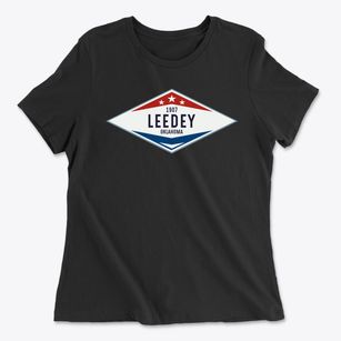 Leedey Oklahoma Diamond Star Women's Cotton T-Shirt