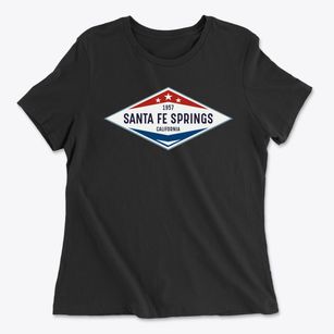 Santa Fe Springs California Diamond Star Women's Cotton T-Shirt