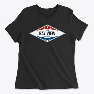 Bay View Michigan Diamond Star Women's Cotton T-Shirt