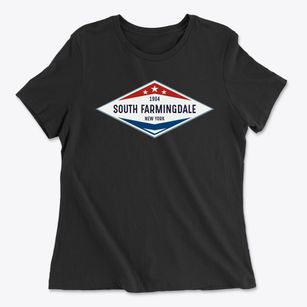 South Farmingdale New York Diamond Star Women's Cotton T-Shirt