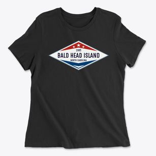 Bald Head Island North Carolina Diamond Star Women's Cotton T-Shirt