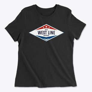 West Line Missouri Diamond Star Women's Cotton T-Shirt