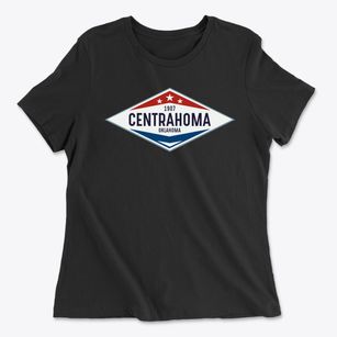 Centrahoma Oklahoma Diamond Star Women's Cotton T-Shirt
