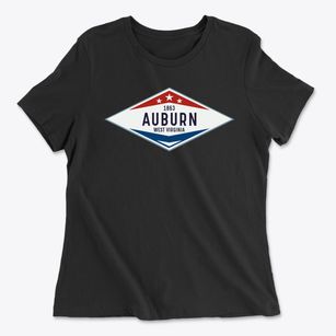 Auburn West Virginia Diamond Star Women's Cotton T-Shirt