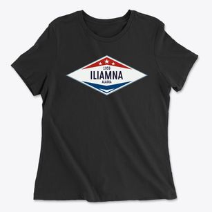 Iliamna Alaska Diamond Star Women's Cotton T-Shirt