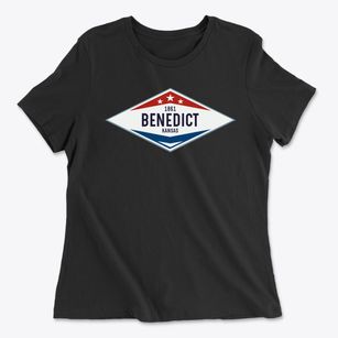 Benedict Kansas Diamond Star Women's Cotton T-Shirt