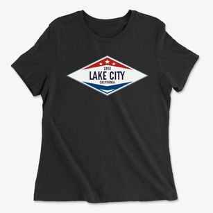 Lake City California Diamond Star Women's Cotton T-Shirt