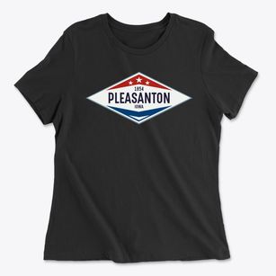 Pleasanton Iowa Diamond Star Women's Cotton T-Shirt