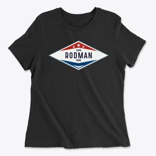 Rodman Iowa Diamond Star Women's Cotton T-Shirt