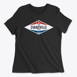 Evansville Alaska Diamond Star Women's Cotton T-Shirt
