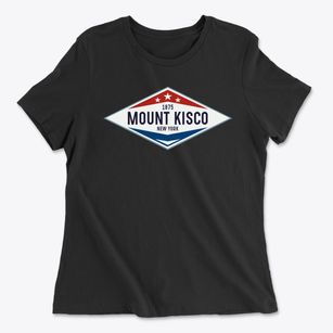 Mount Kisco New York Diamond Star Women's Cotton T-Shirt