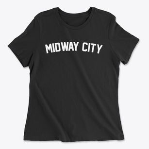 Midway City California Classic Curve Women's Cotton T-Shirt