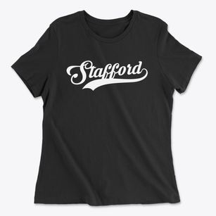 Stafford Connecticut Vintage Team Women's Cotton T-Shirt