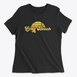 Long Beach Mississippi Sublime Sunset Women's Cotton T-Shirt