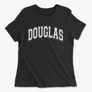 Douglas Nebraska Varsity Women's Cotton T-Shirt