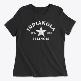 Indianola Illinois Star Women's Cotton T-Shirt