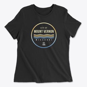 Mount Vernon Missouri Color Fade Women's Cotton T-Shirt