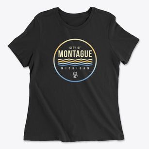 Montague Michigan Color Fade Women's Cotton T-Shirt