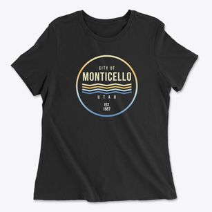 Monticello Utah Color Fade Women's Cotton T-Shirt