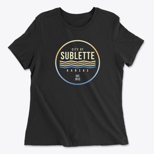 Sublette Kansas Color Fade Women's Cotton T-Shirt