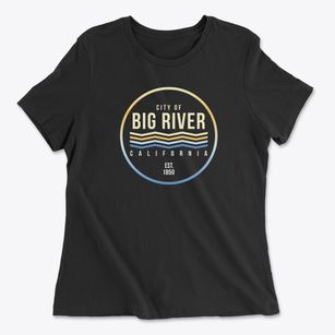 Big River California Color Fade Women's Cotton T-Shirt