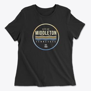 Middleton Tennessee Color Fade Women's Cotton T-Shirt