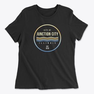Junction City Illinois Color Fade Women's Cotton T-Shirt