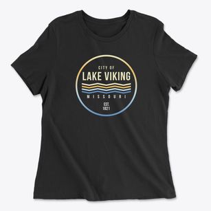 Lake Viking Missouri Color Fade Women's Cotton T-Shirt
