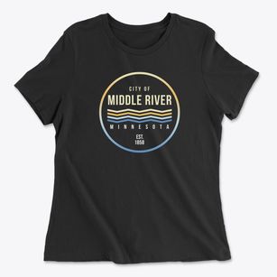 Middle River Minnesota Color Fade Women's Cotton T-Shirt