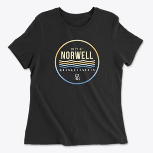 Norwell Massachusetts Color Fade Women's Cotton T-Shirt