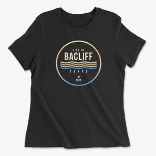 Bacliff Texas Color Fade Women's Cotton T-Shirt