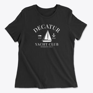 Decatur Nebraska Yacht Club Women's Cotton T-Shirt