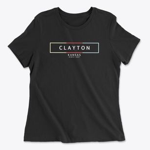 Clayton Kansas Artbox Women's Cotton T-Shirt