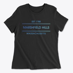 Marshfield Hills Massachusetts Horizon Women's Cotton T-Shirt