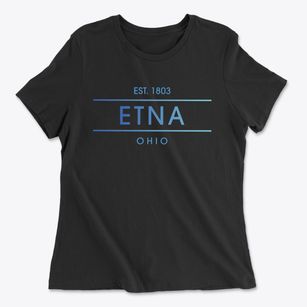 Etna Ohio Horizon Women's Cotton T-Shirt