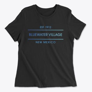 Bluewater Village New Mexico Horizon Women's Cotton T-Shirt