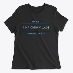 Bear Creek Village Pennsylvania Horizon Women's Cotton T-Shirt