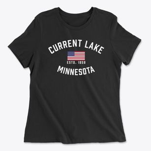 Current Lake Minnesota Patriot Women's Cotton T-Shirt