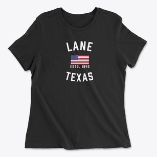 Lane Texas Patriot Women's Cotton T-Shirt